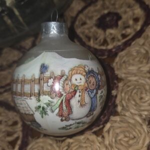 BETSEY CLARK HALLMARK 1989 Christmas ornament winter scene vintage